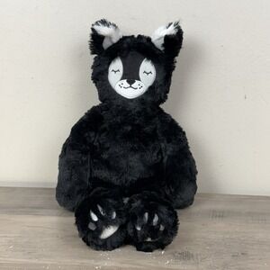 Slumberkins Black Cat Lynx Plush Limited Edition Stuffed Animal Soft Toy Retired